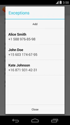 Call Confirm android App screenshot 2